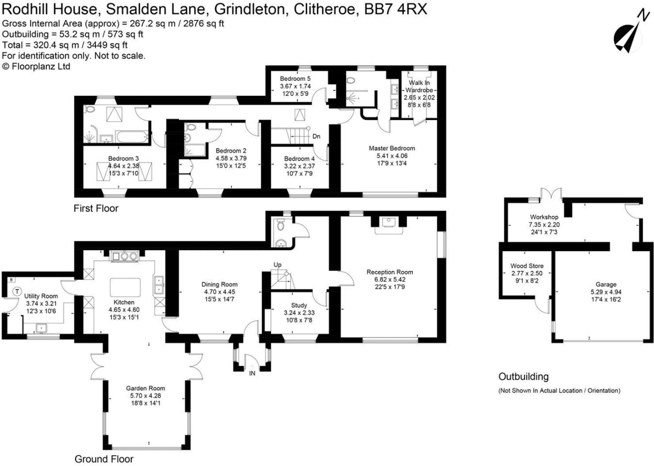 Floorplan of Smalden Lane, Grindleton, Clitheroe, BB7 4RX