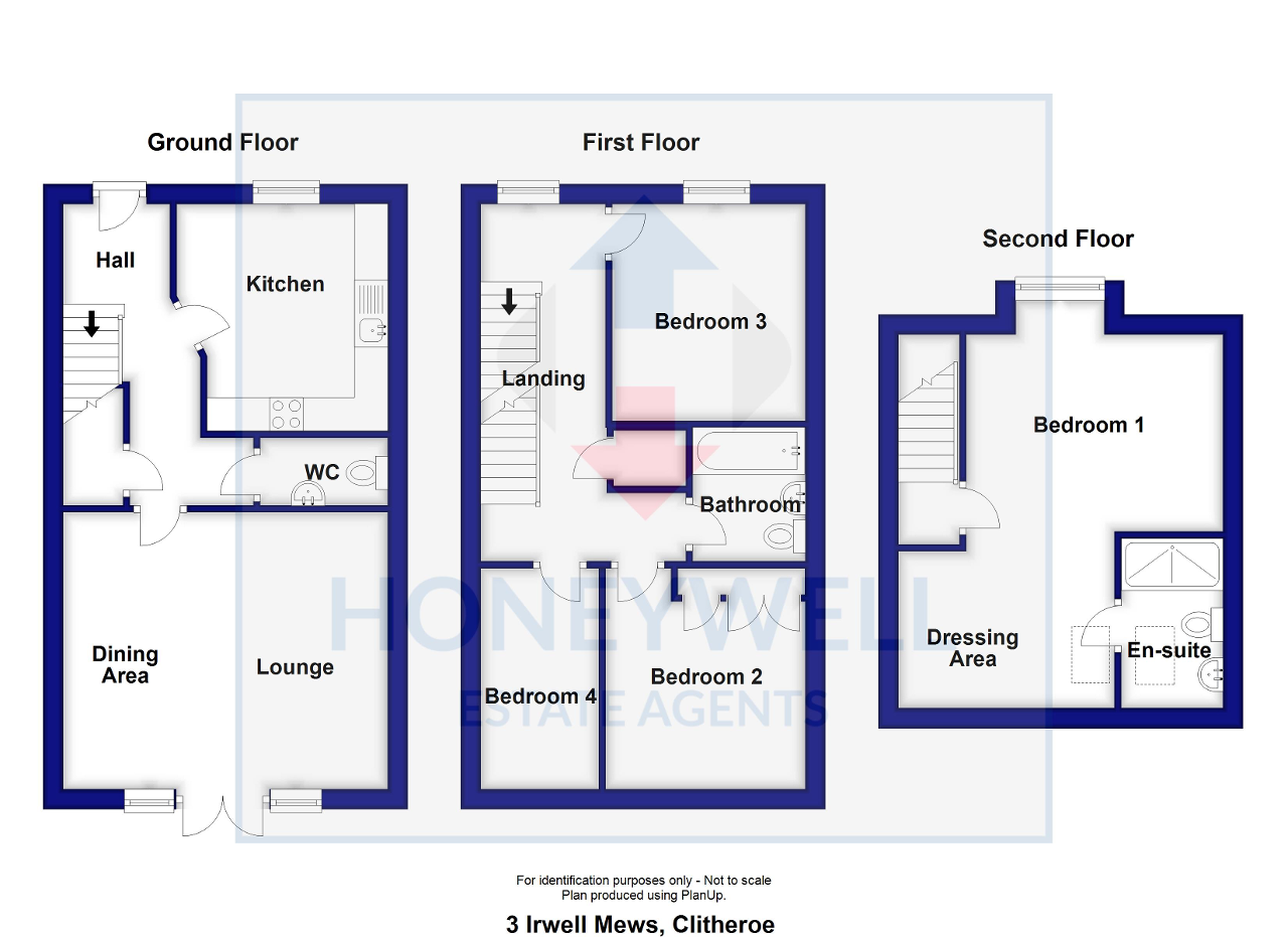 Floorplan of Irwell Mews, Clitheroe, BB7 2FR