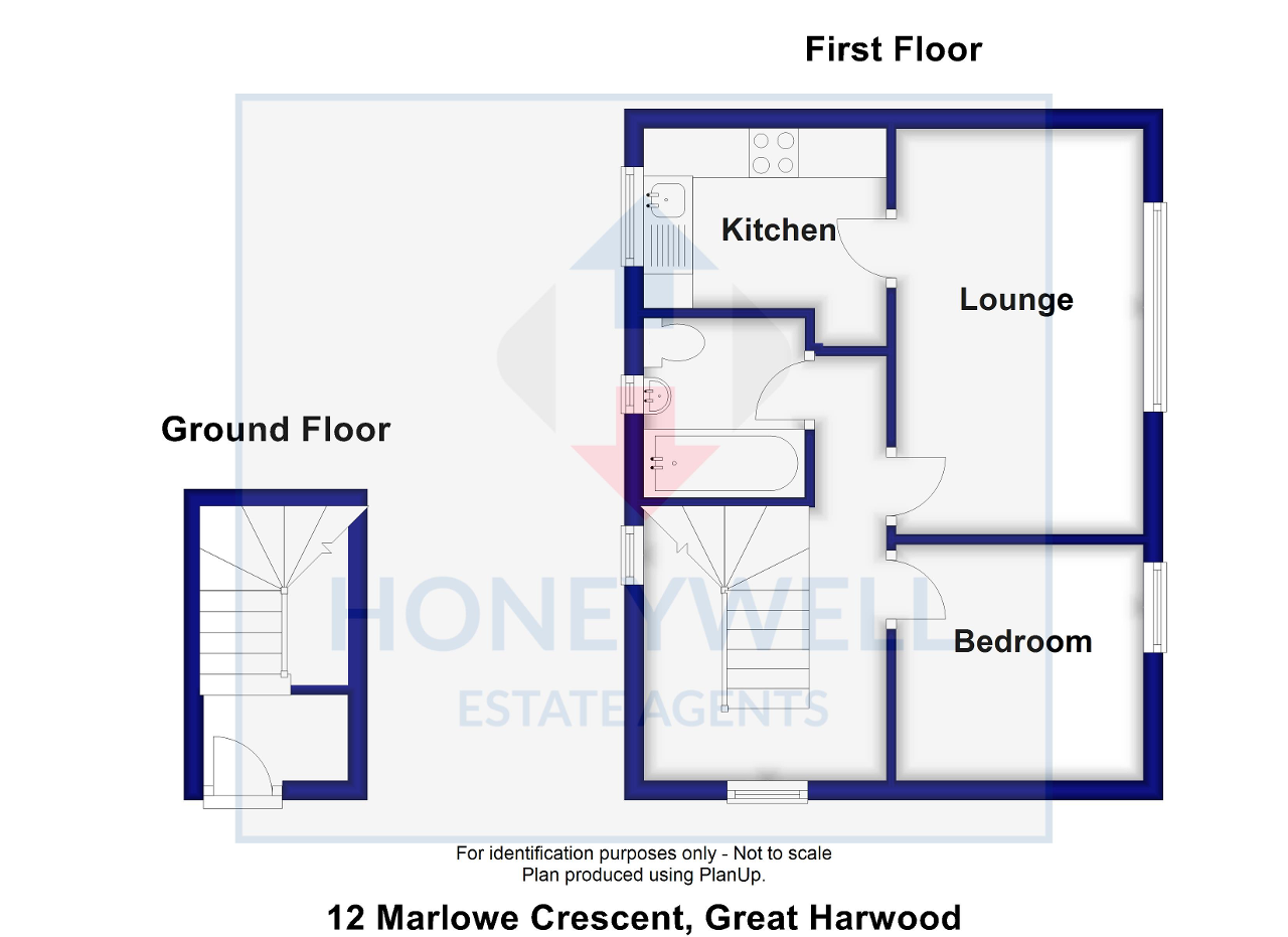 Floorplan of Marlowe Crescent, Great Harwood, BB6 7LG