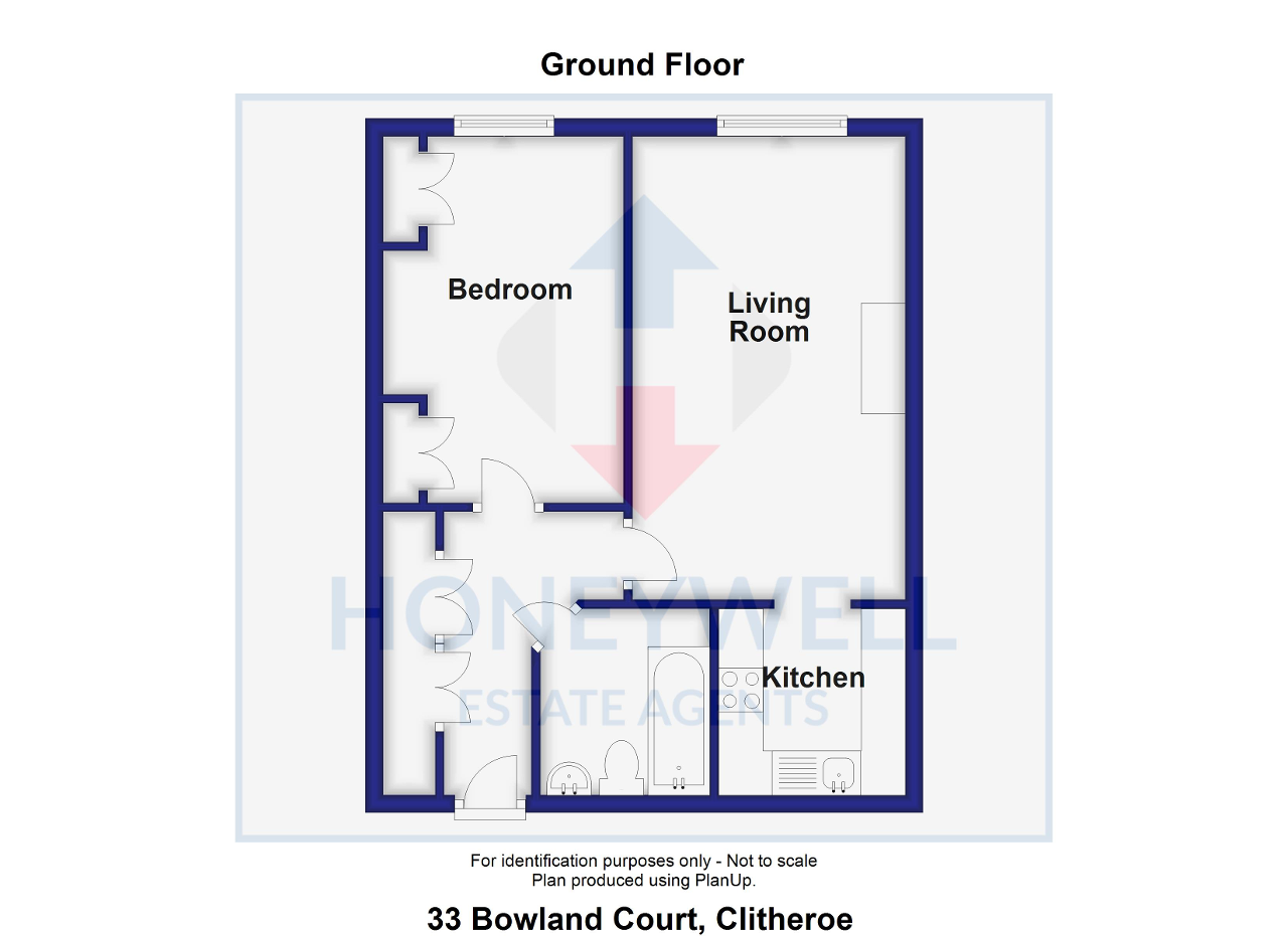 Floorplan of Bowland Court, CLITHEROE, BB7 1AS