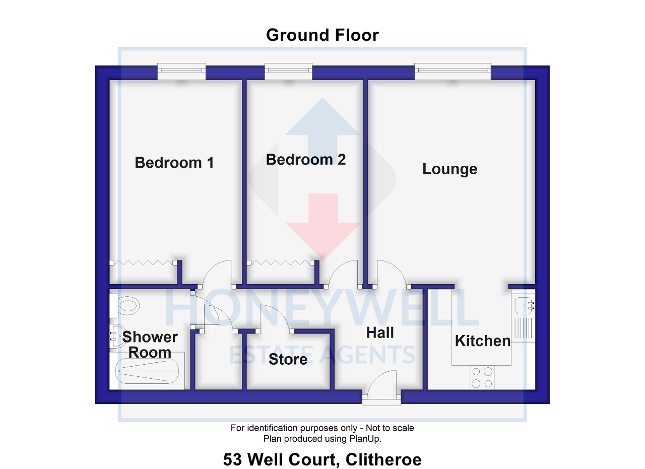Floorplan of Well Court, Clitheroe, BB7 2AD
