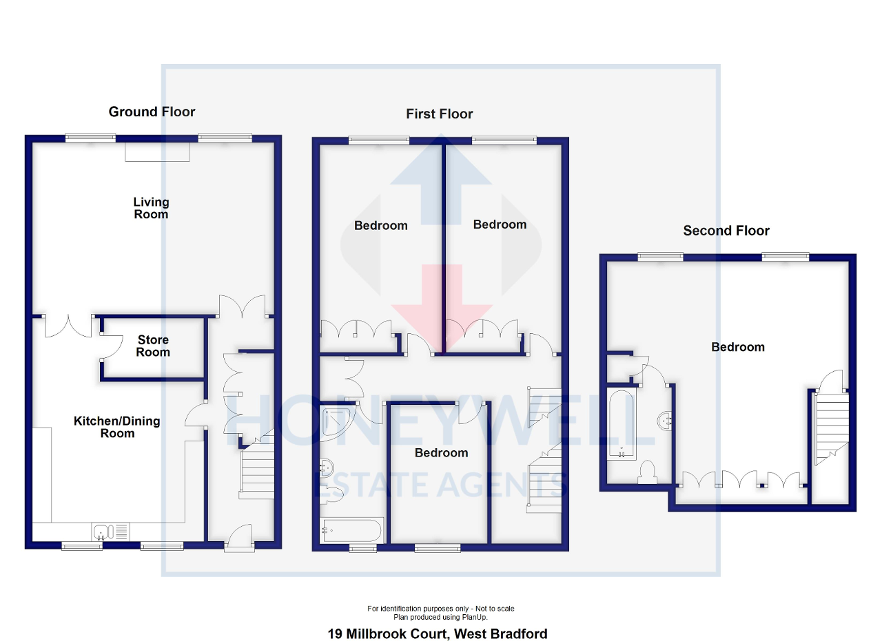 Floorplan of Millbrook Court, West Bradford, BB7 4TY