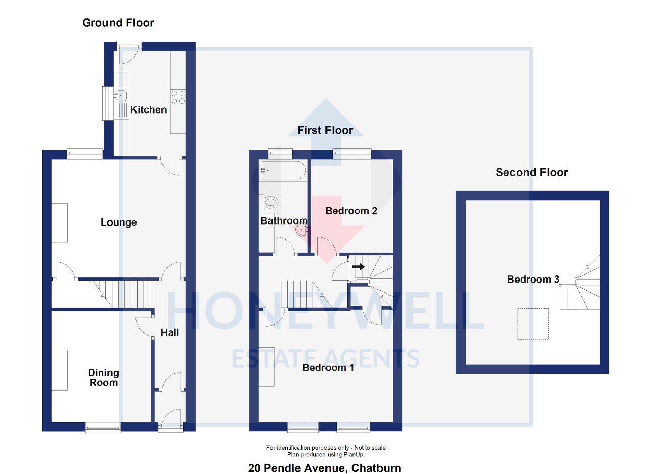 Floorplan of Pendle Avenue, Chatburn, BB7 4AX