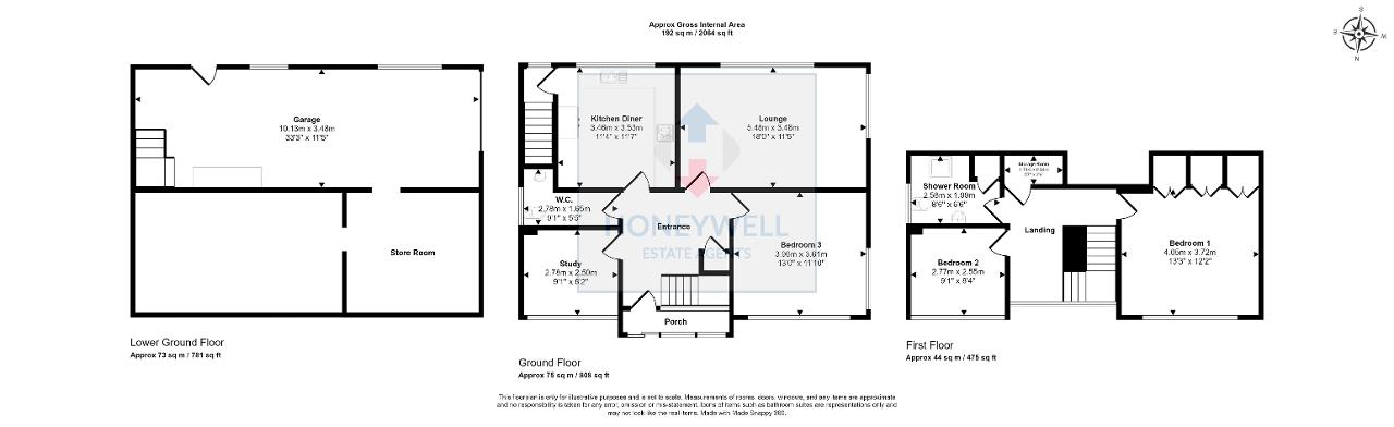 Floorplan of Southcliffe, Great Harwood, BB6 7PP