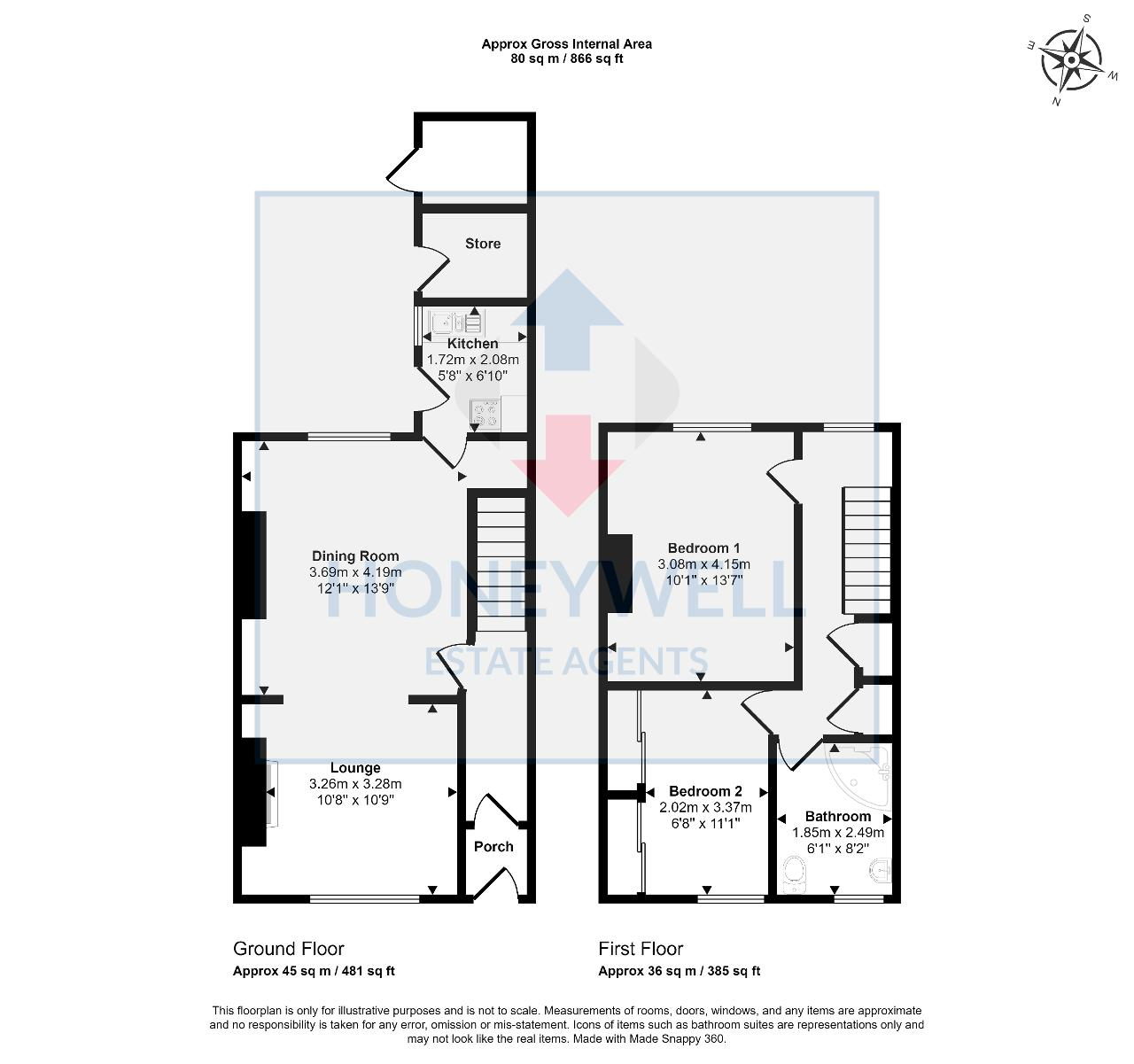 Floorplan of Ribblesdale View, Chatburn, Clitheroe, BB7 4BB