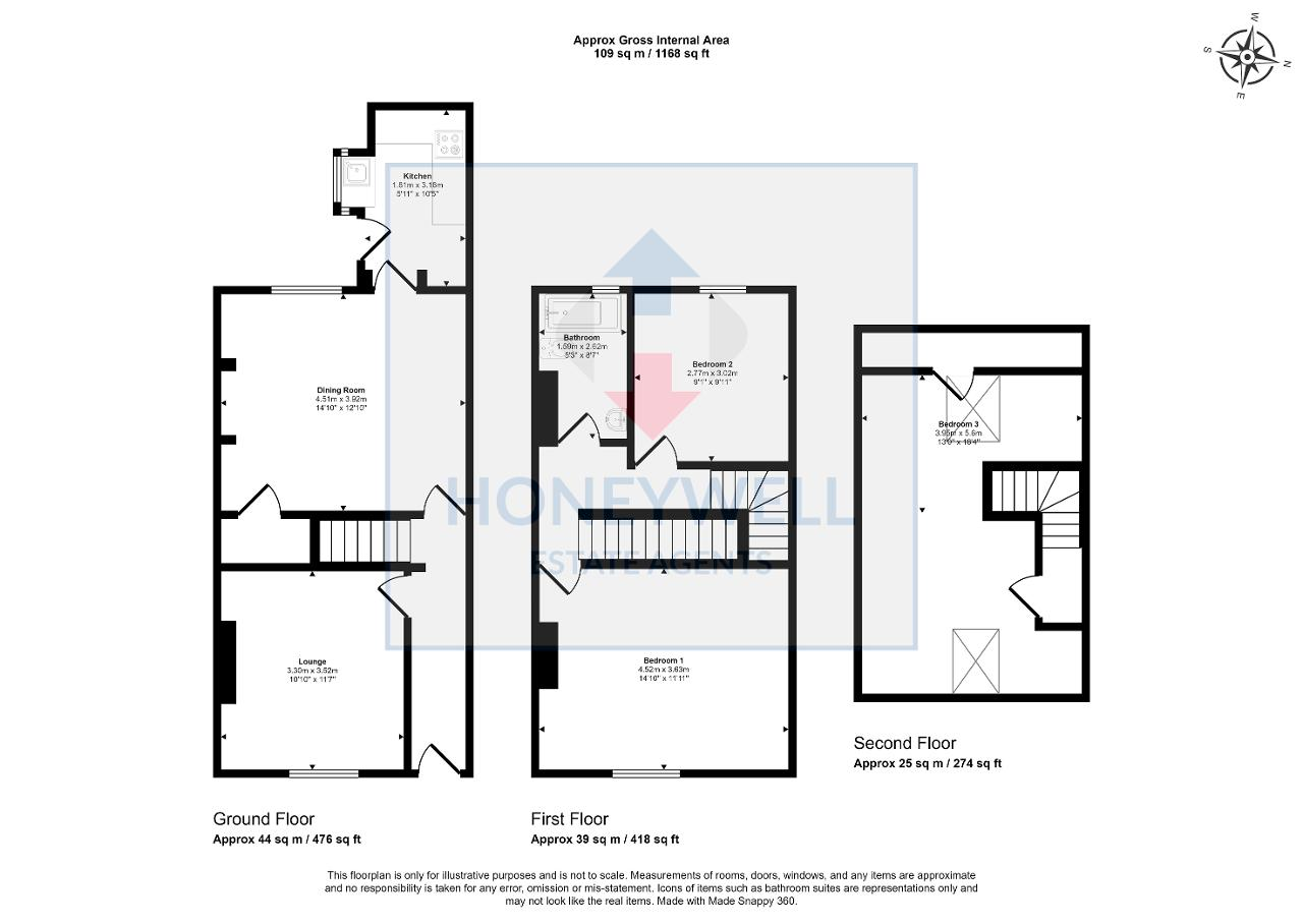 Floorplan of Blackburn Road, Great Harwood, BB6 7LU