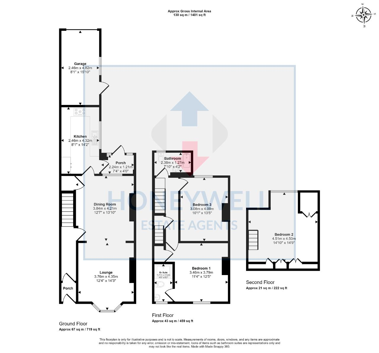 Floorplan of Pimlico Road, Clitheroe, Lancashire, BB7 2AG