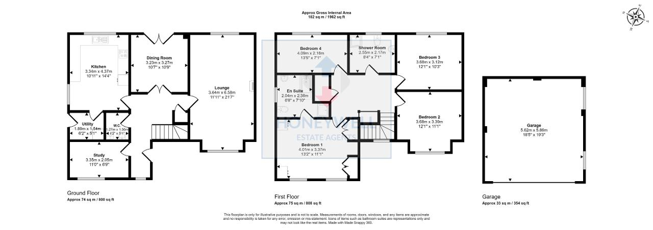 Floorplan of The Rydings, Langho, BB6 8BQ