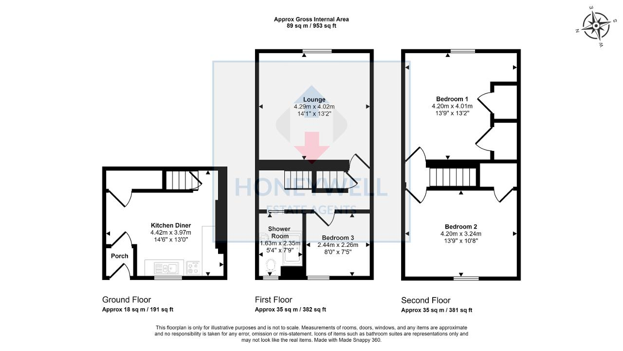 Floorplan of Whalley Road, Clitheroe, BB7 1EE