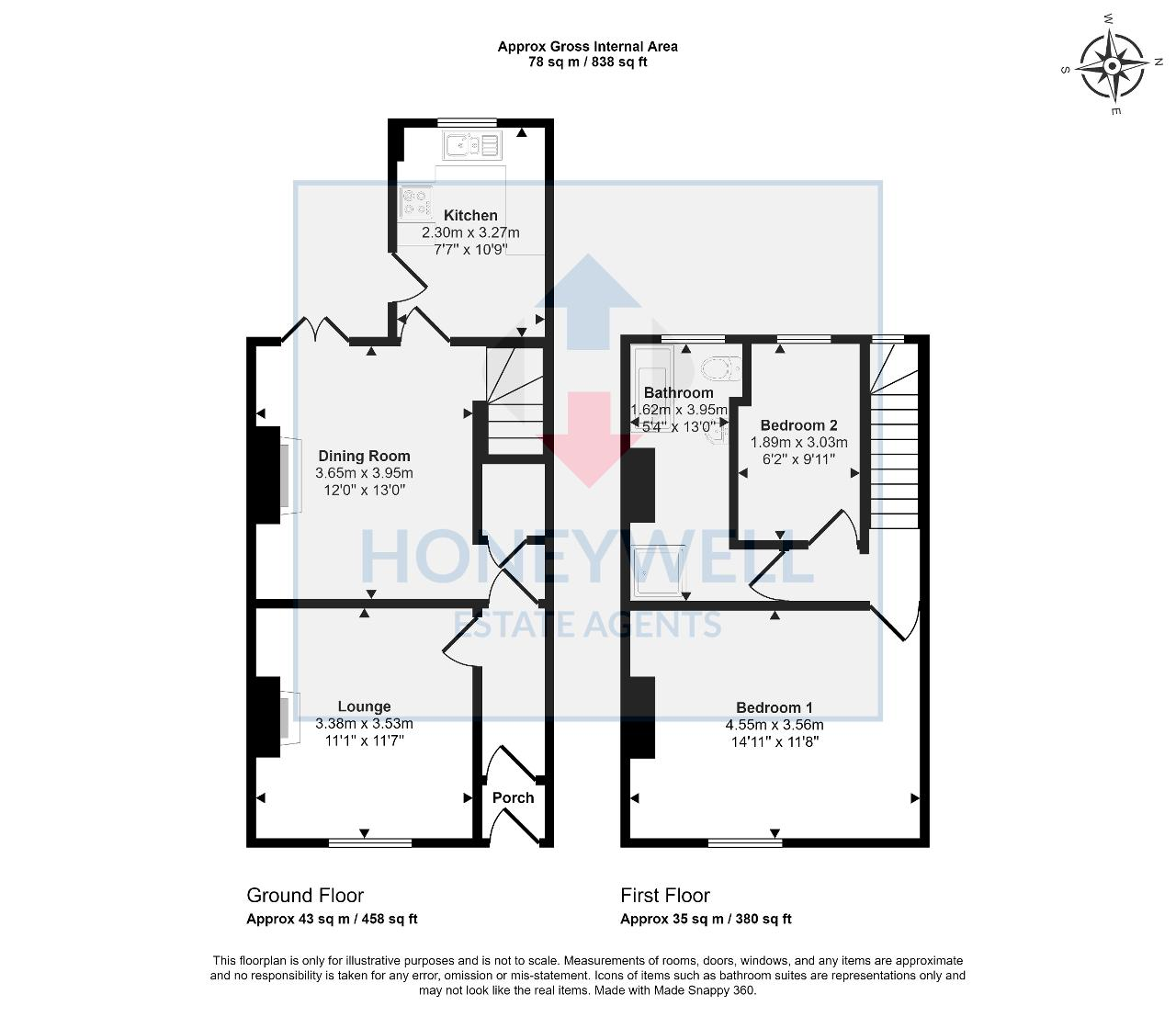 Floorplan of Pimlico Road, Clitheroe, BB7 2AH