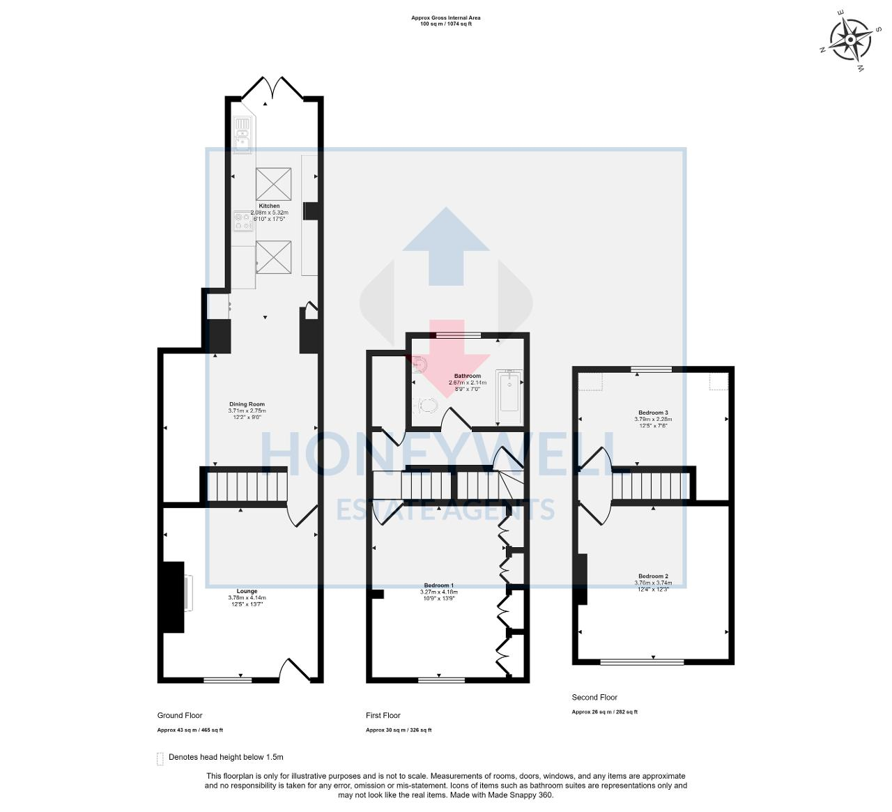 Floorplan of Primrose Street, Clitheroe, BB7 1BZ