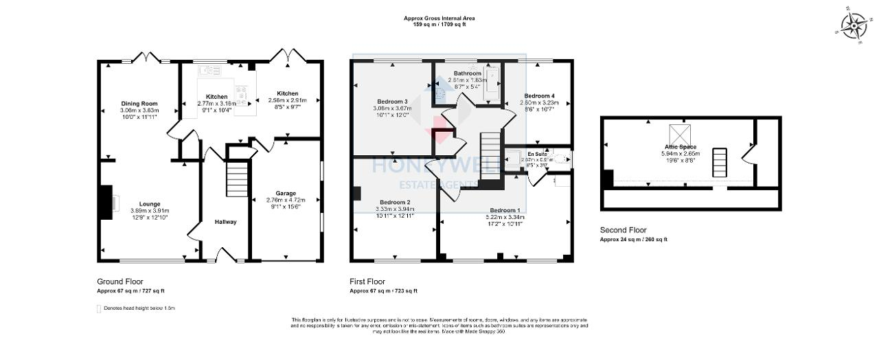 Floorplan of Langshaw Drive, Clitheroe, BB7 1EY