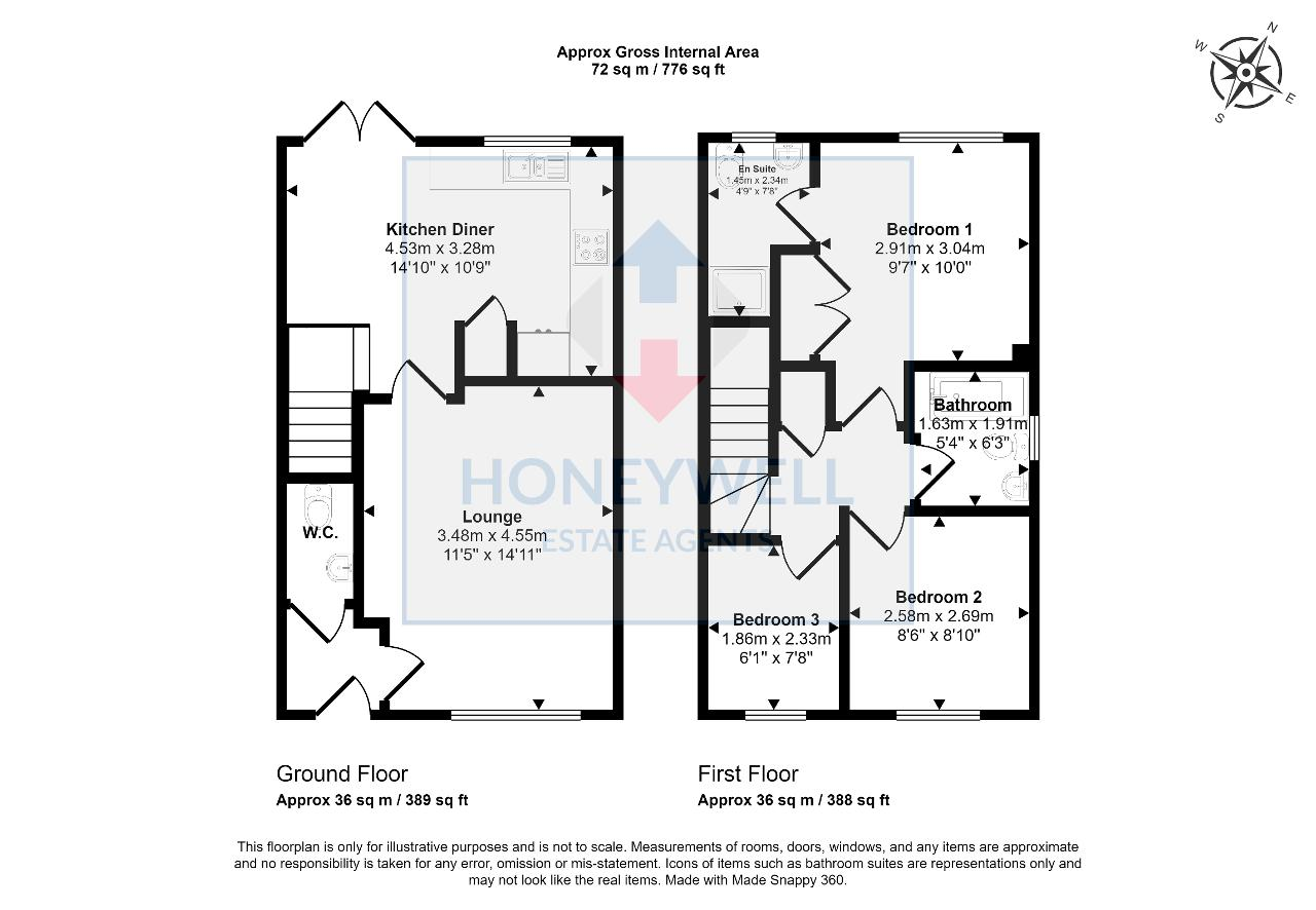 Floorplan of Guardians Close, Clitheroe, BB7 4SF