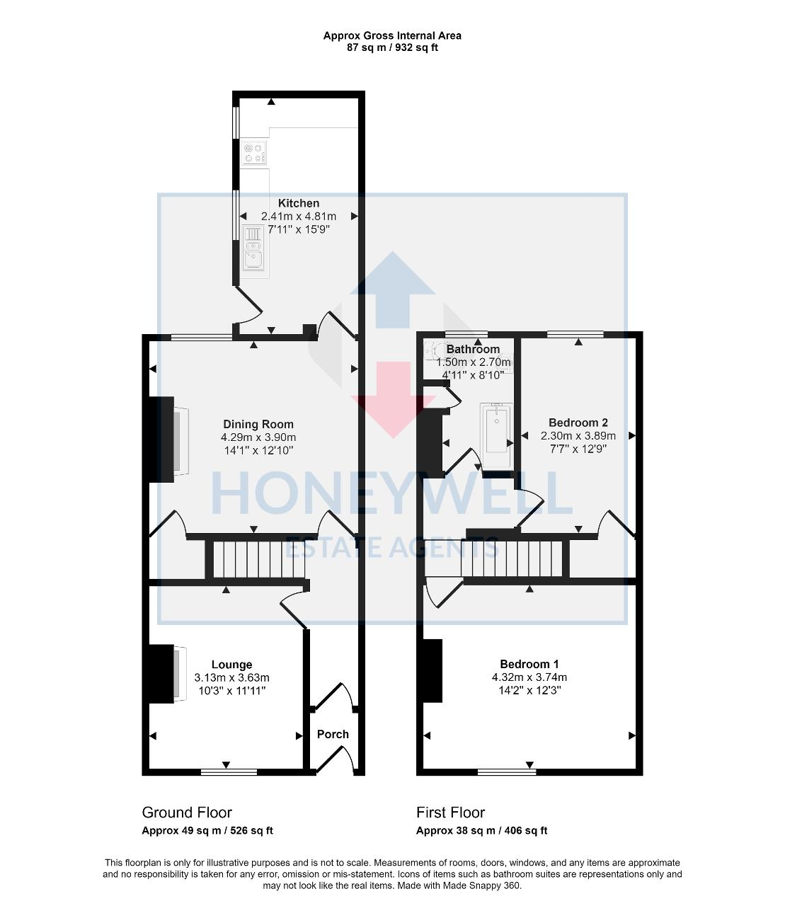 Floorplan of Salthill Road, Clitheroe, BB7 1NU