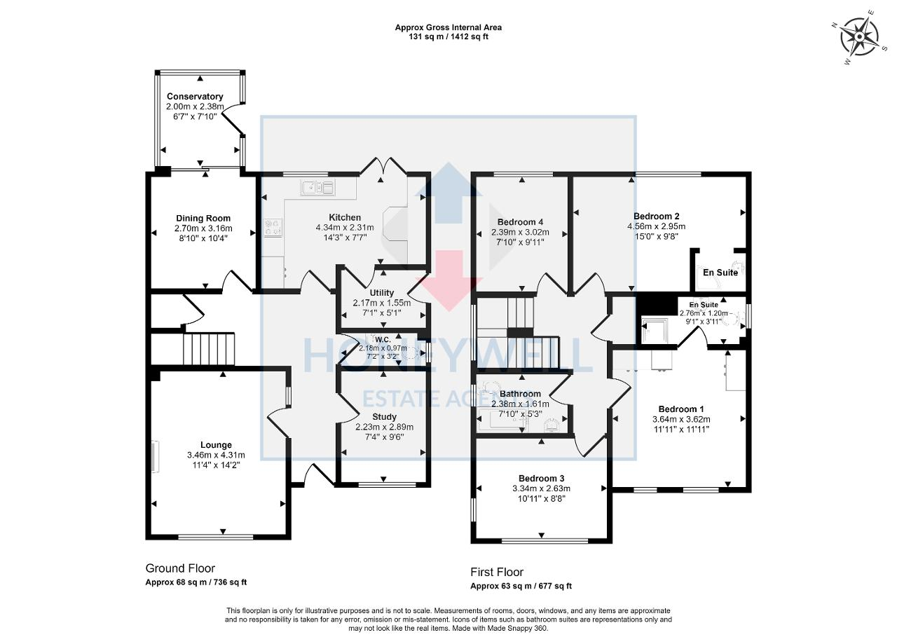 Floorplan of The Rydings, Langho, BB6 8BQ