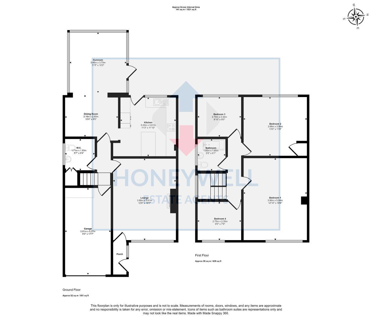 Floorplan of Long Meadow, Mellor Brook, BB2 7NX