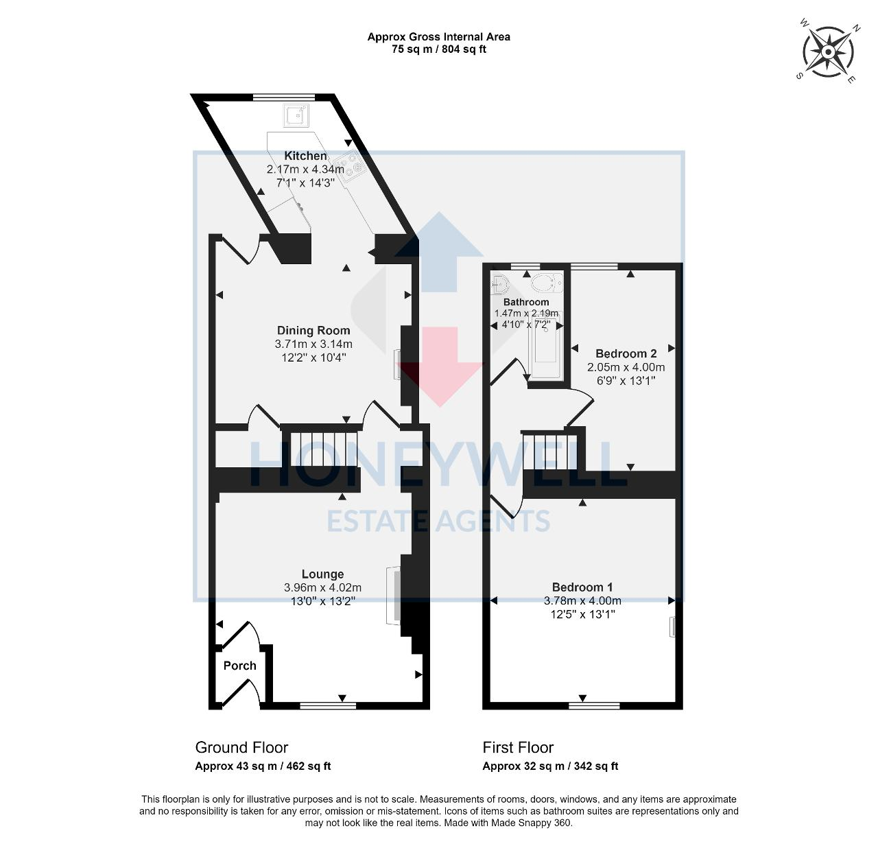 Floorplan of Lowergate, Clitheroe, BB7 1AD