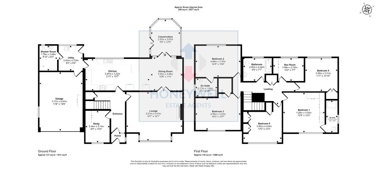 Floorplan of Ribblesdale Avenue, Clitheroe, BB7 2HZ