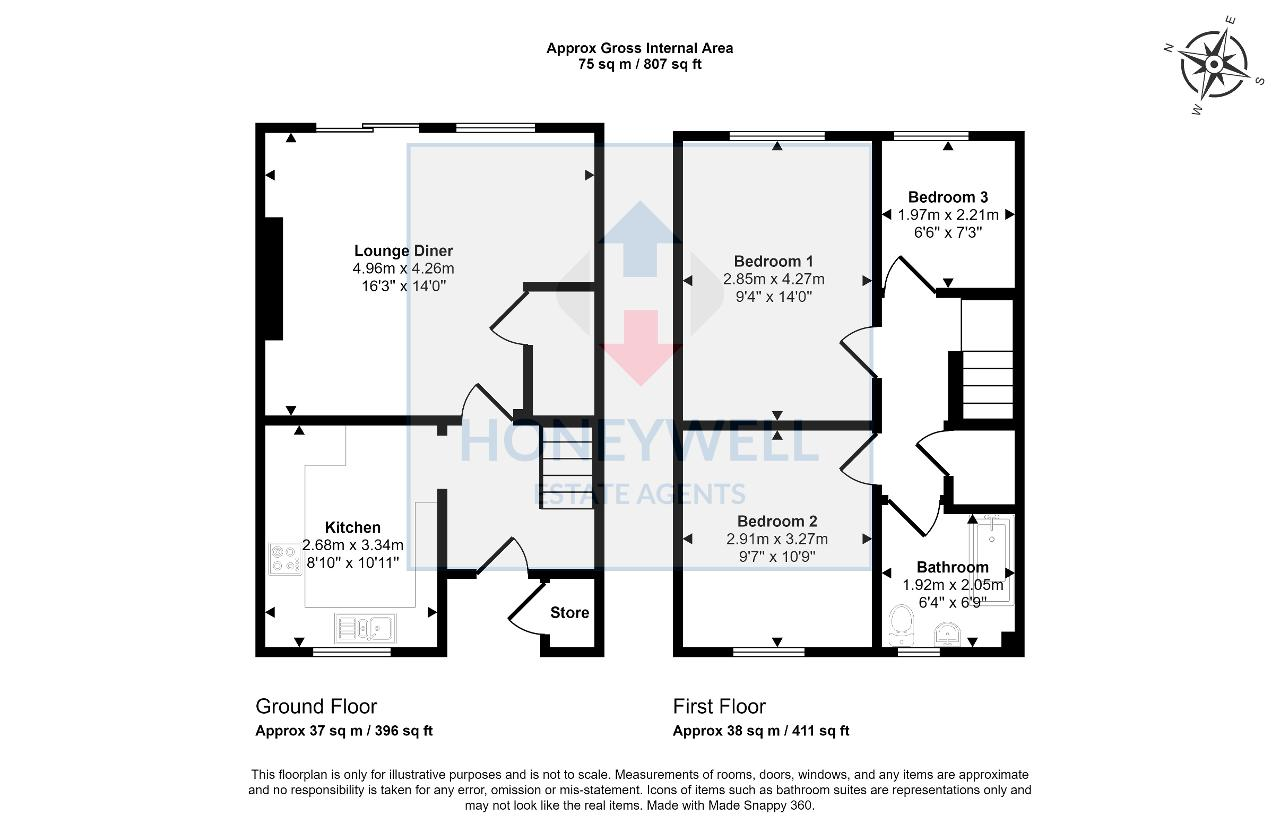 Floorplan of Victoria Court, Chatburn, Clitheroe, BB7 4BF