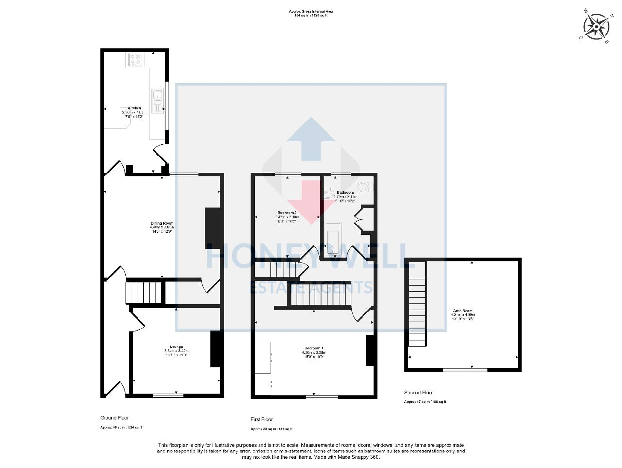 Floorplan of West View, Clitheroe, BB7 1DG