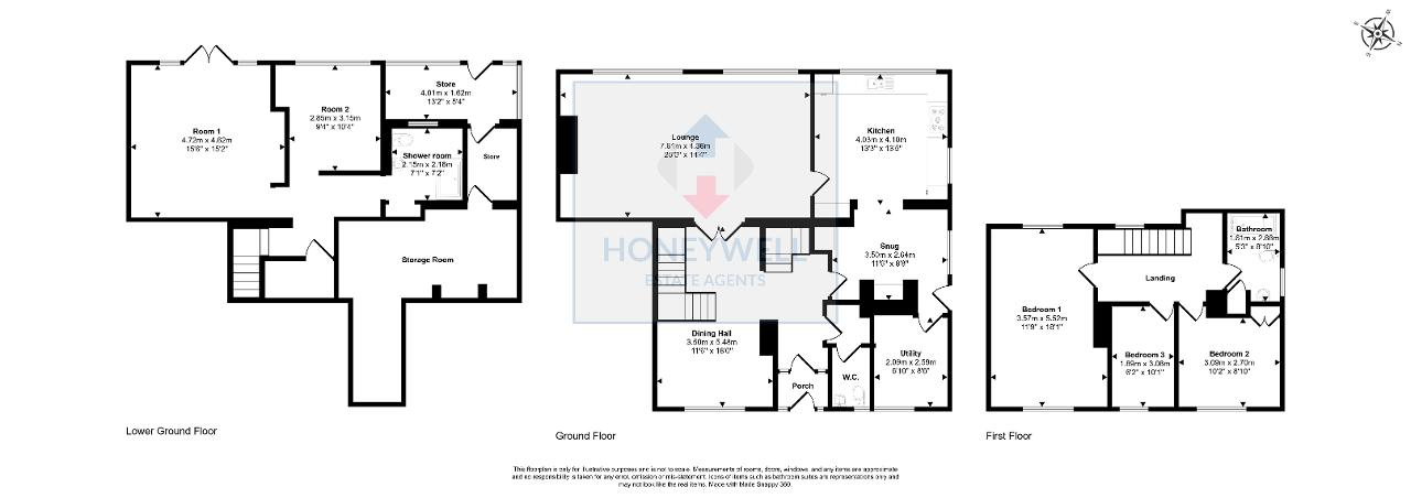 Floorplan of Avenue Road, Hurst Green, BB7 9QB