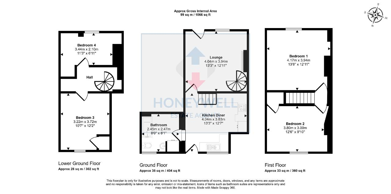 Floorplan of Avenue Road, Hurst Green, BB7 9QB