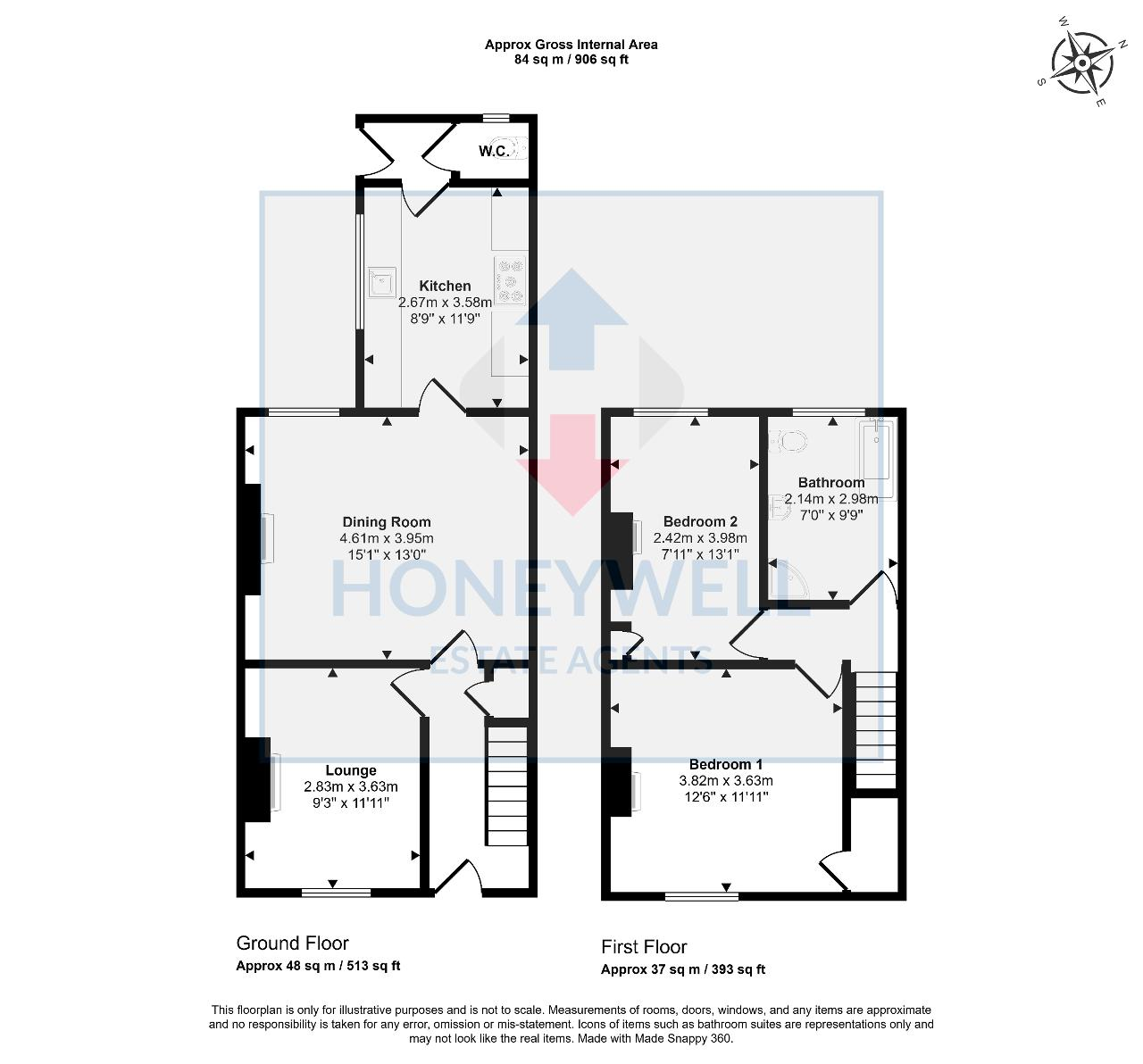 Floorplan of Littlemoor Road, Clitheroe, BB7 1ES