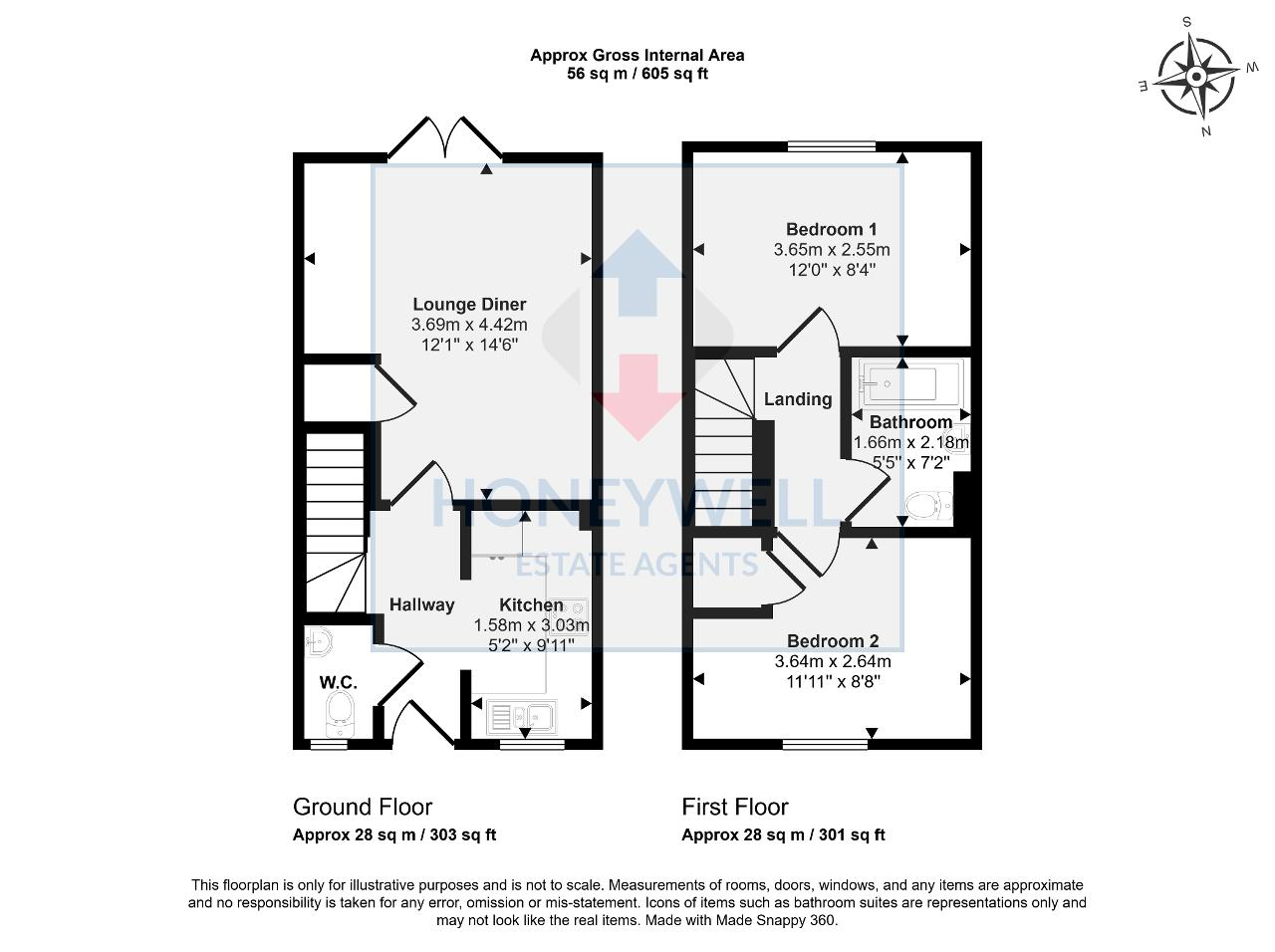 Floorplan of Ash Grove, Whalley, BB7 9UW