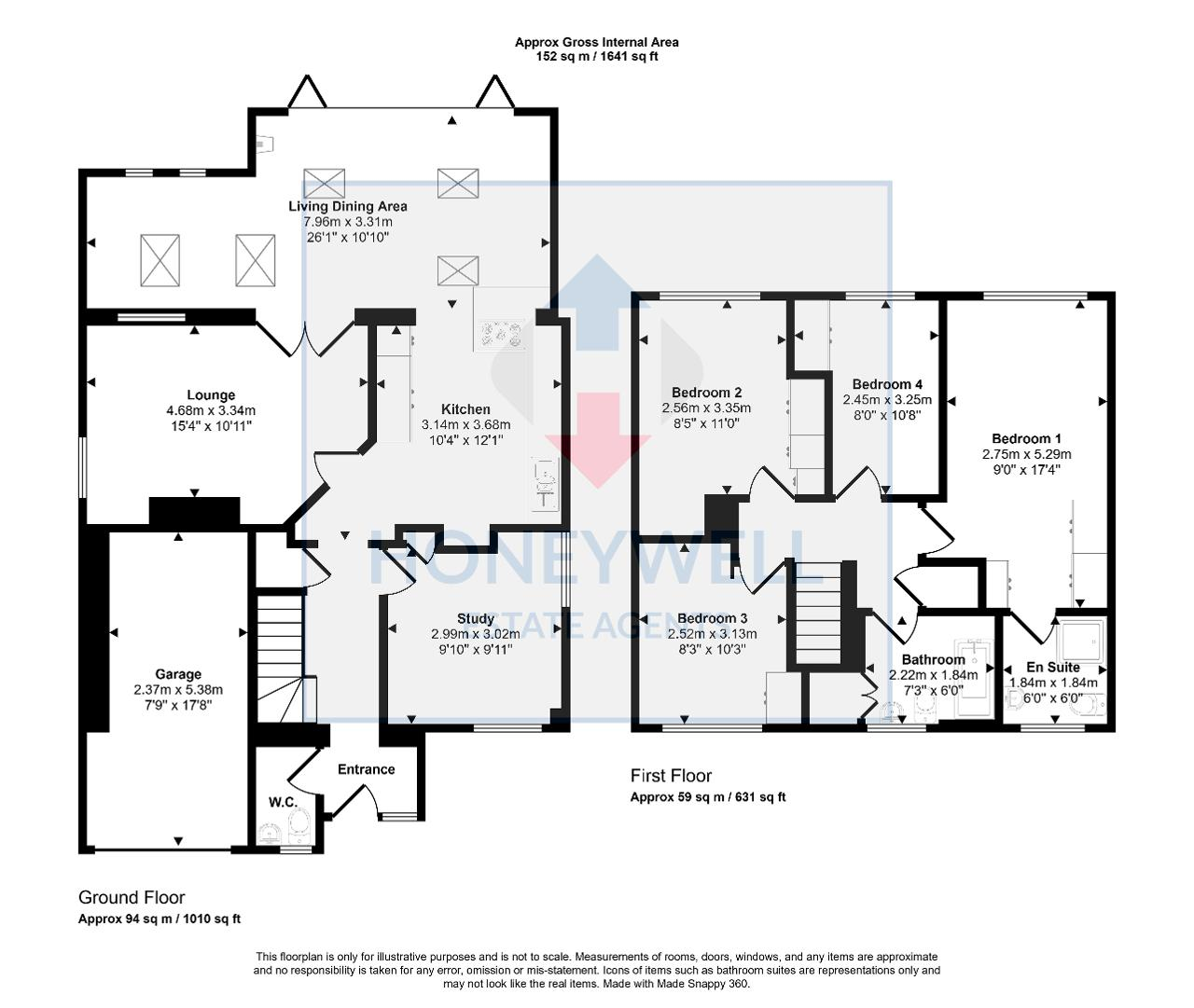 Floorplan of Hayhurst Road, Whalley, BB7 9RL