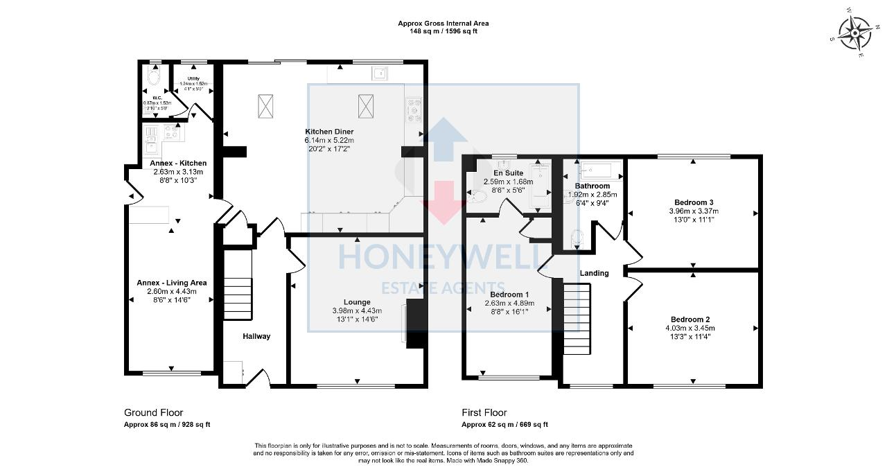 Floorplan of Mayfield Avenue, Clitheroe, Lancashire, BB7 1LB