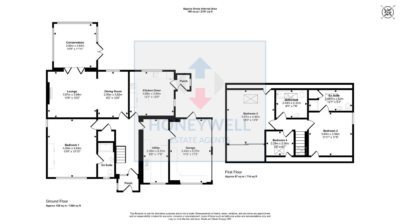 Floorplan of Pendleside Close, Sabden, BB7 9DJ