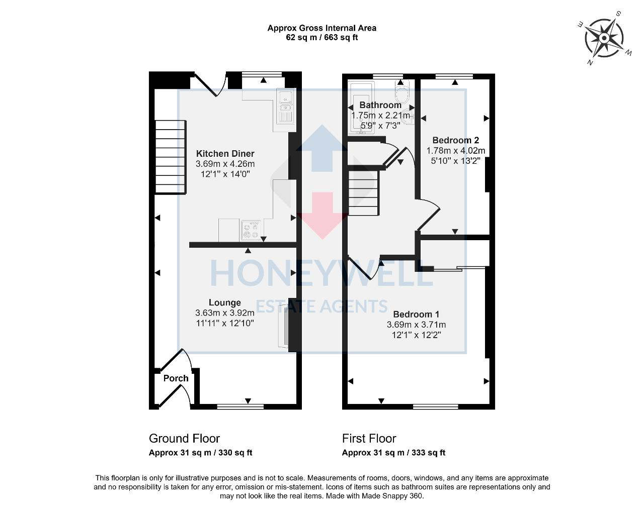 Floorplan of Wesleyan Row, Clitheroe, BB7 2JY