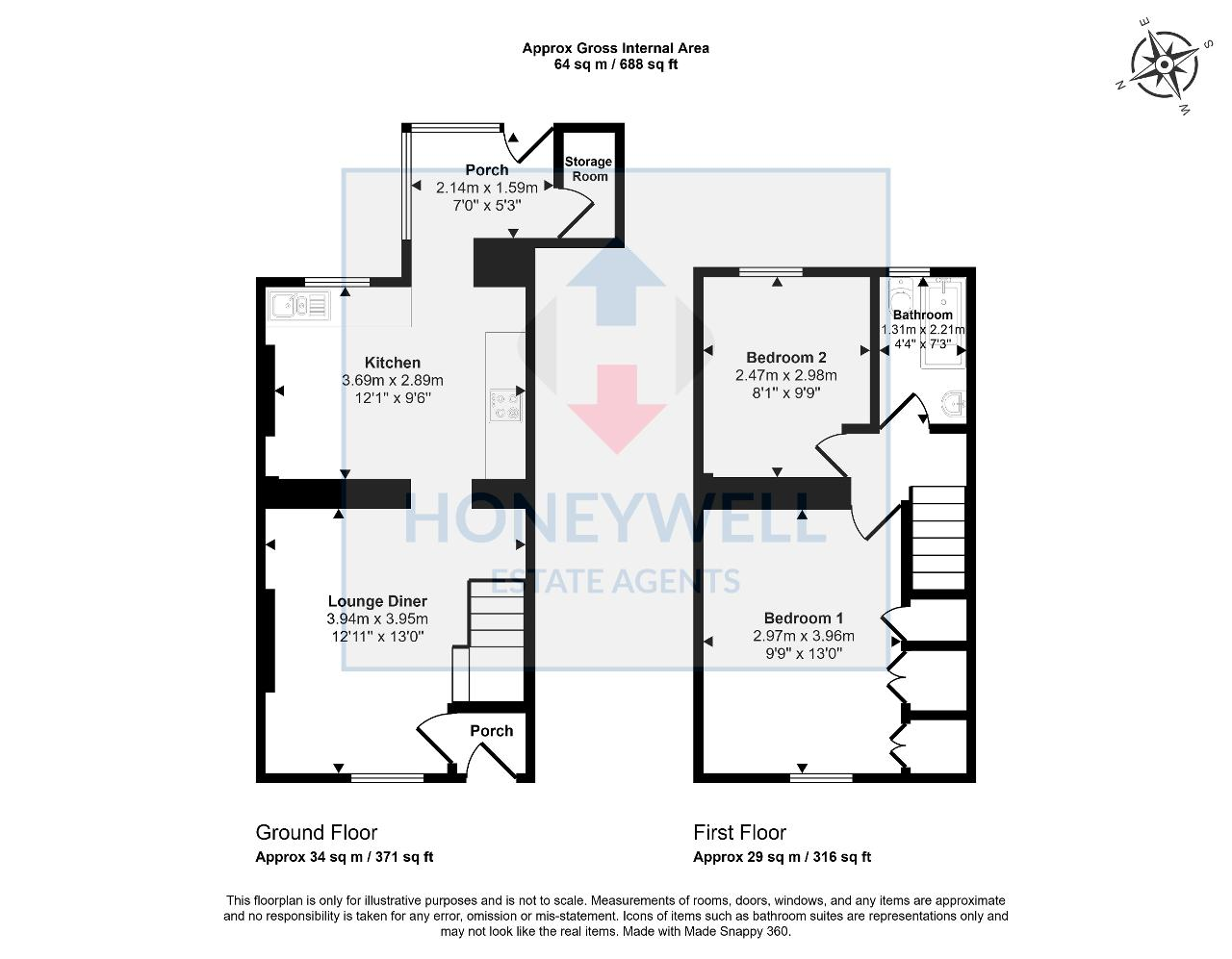 Floorplan of Whalley Road, Clitheroe, BB7 1HW