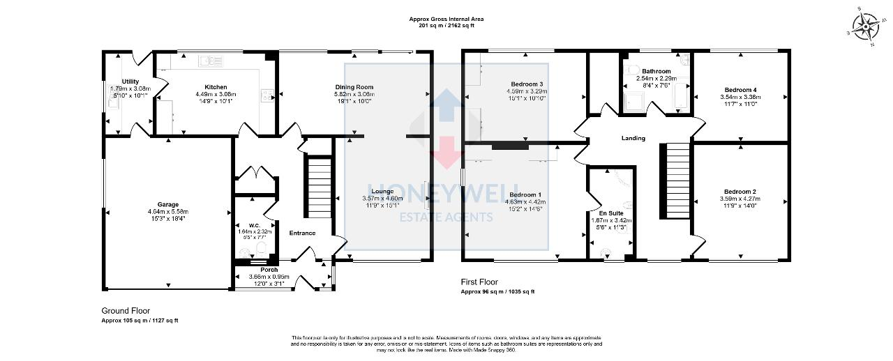 Floorplan of Gills Croft, Clitheroe, Lancashire, BB7 1LJ