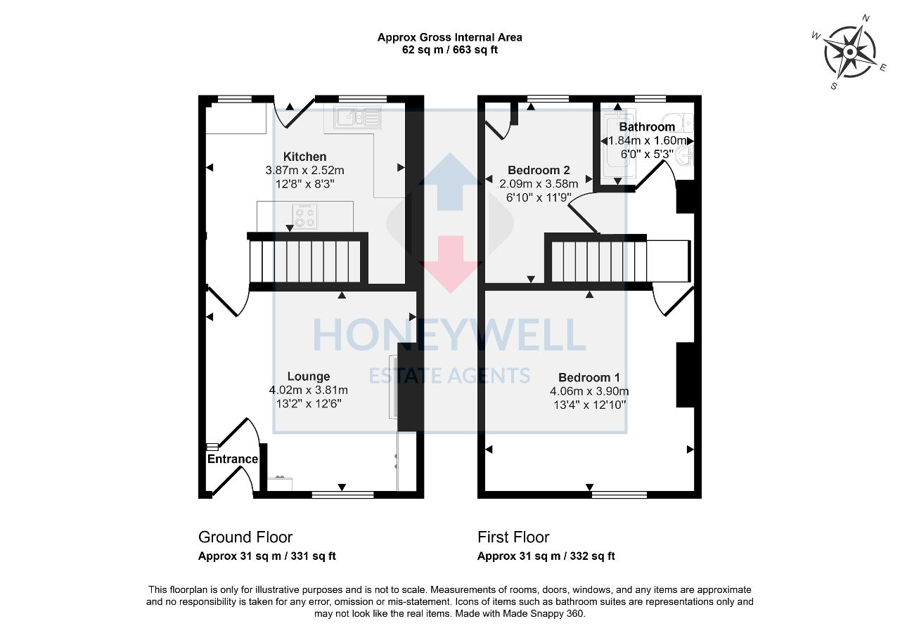 Floorplan of St James Street, Clitheroe, Lancashire, BB7 1HH