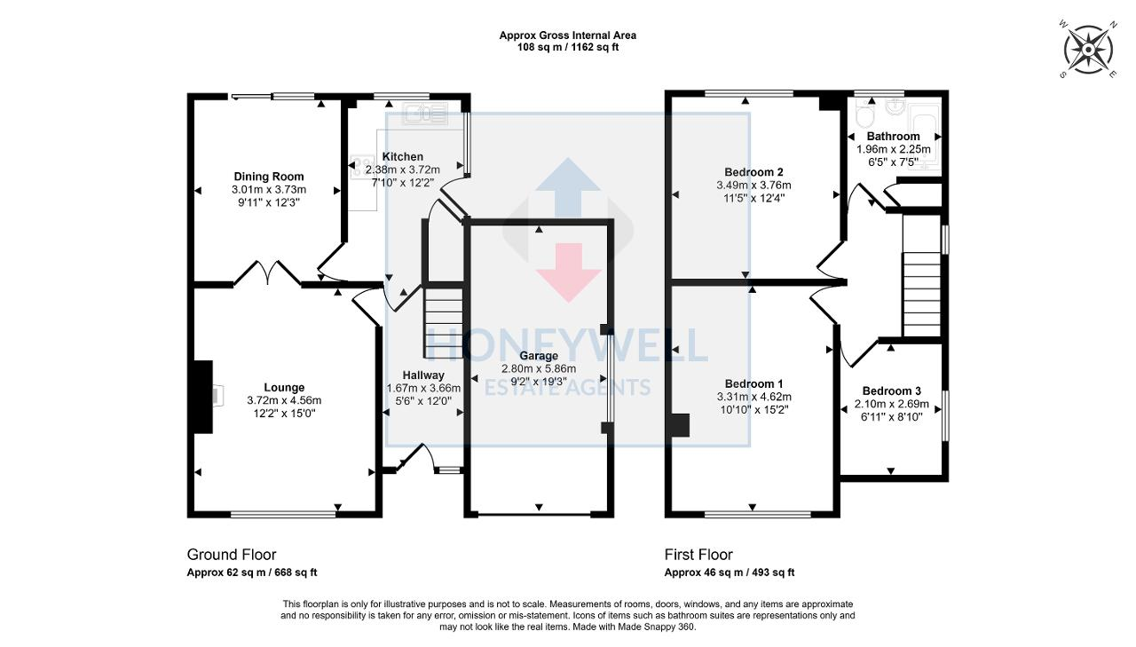 Floorplan of Salthill Road, Clitheroe, Lancashire, BB7 1PE
