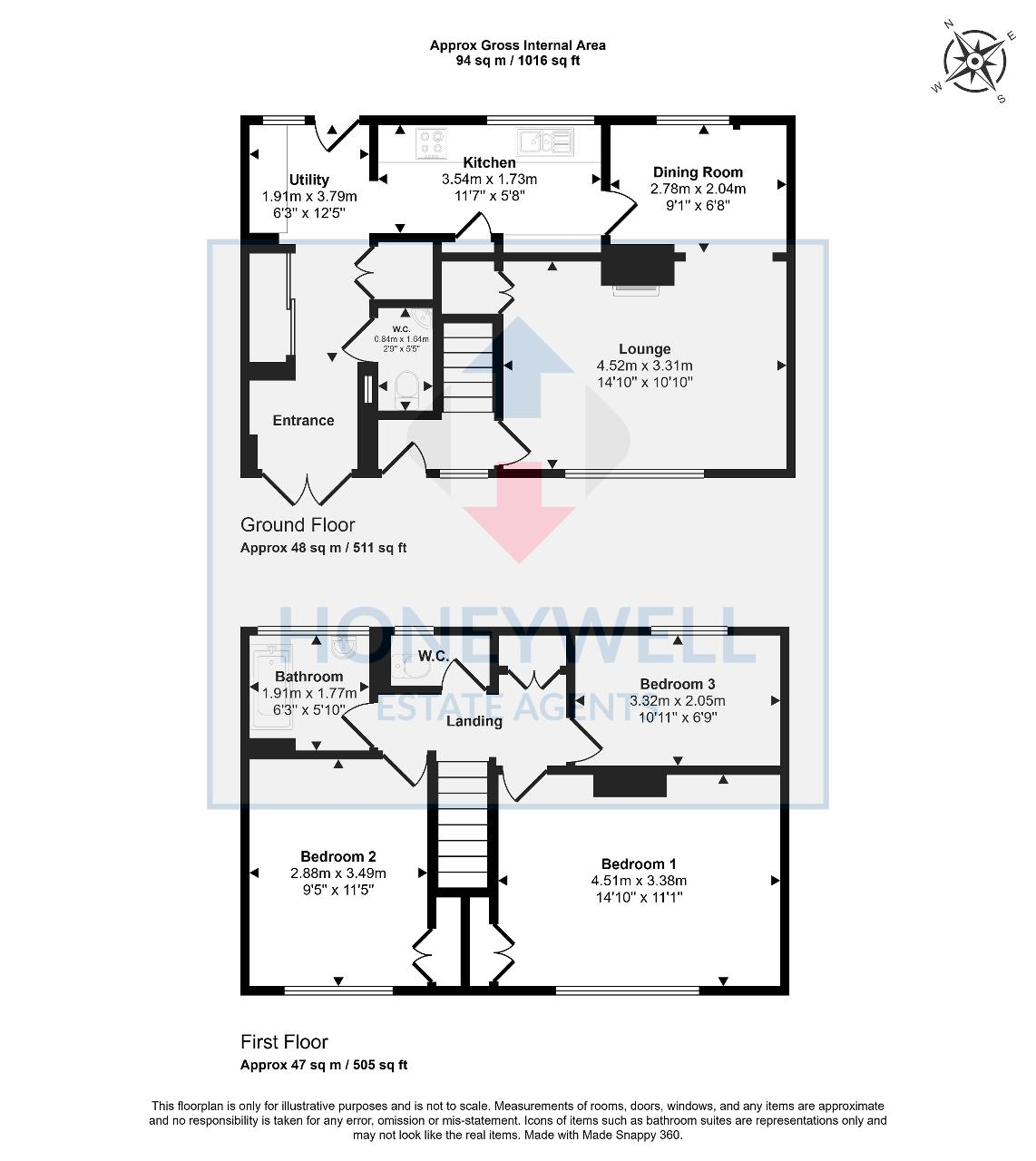 Floorplan of Billington Gardens, Billington, BB7 9LX