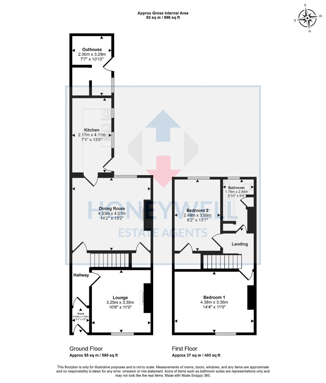Floorplan of Albemarle Street, Clitheroe, Lancashire, BB7 2EA