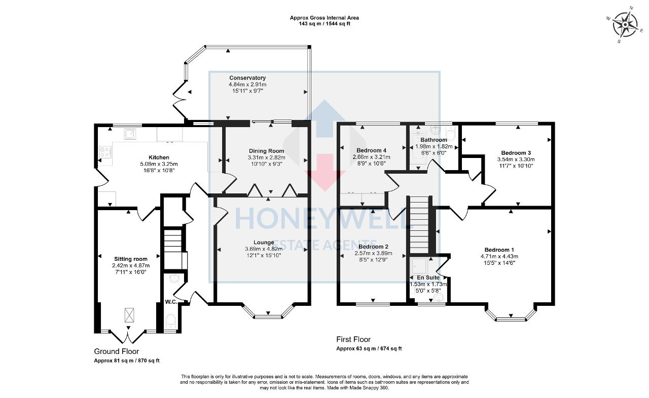 Floorplan of Cottom Croft, Clayton-le-Moors, BB5 5XL