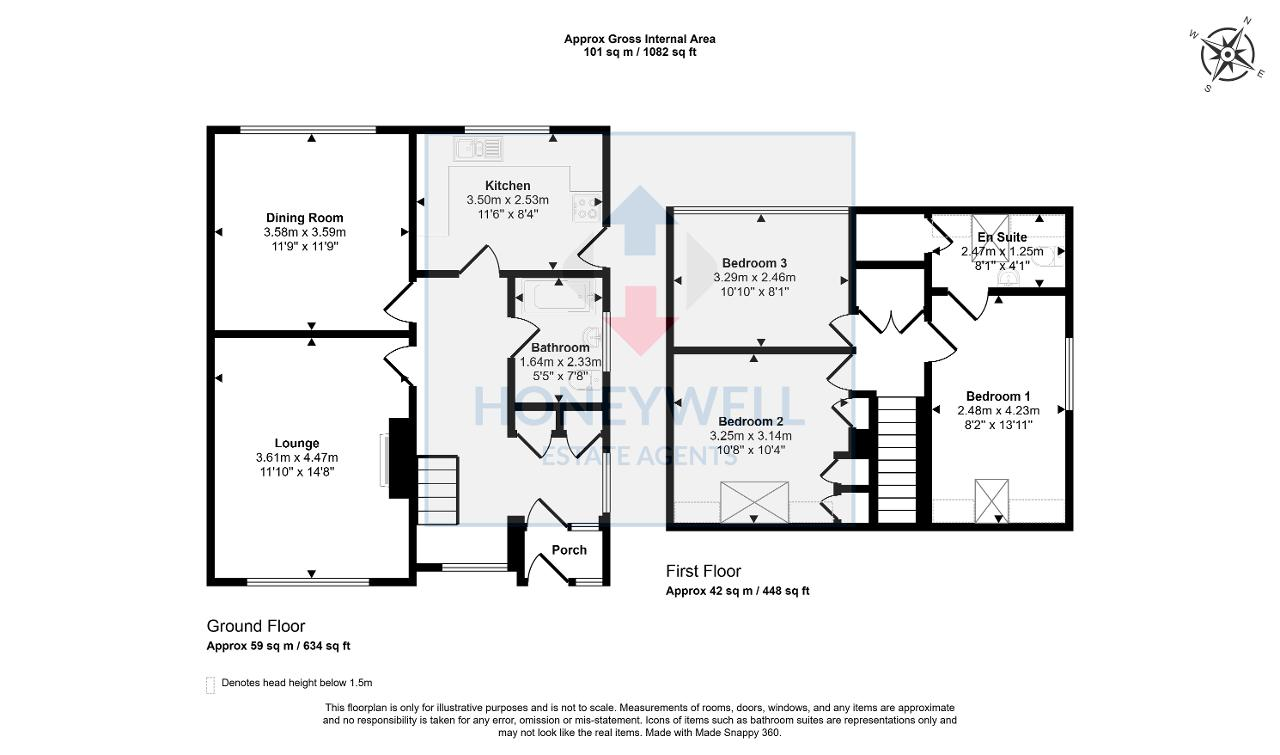 Floorplan of Westfield Drive, West Bradford, Lancashire, BB7 4TF