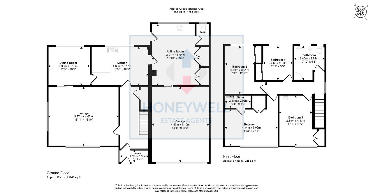 Floorplan of West Bradford Road, Waddington, BB7 3JE