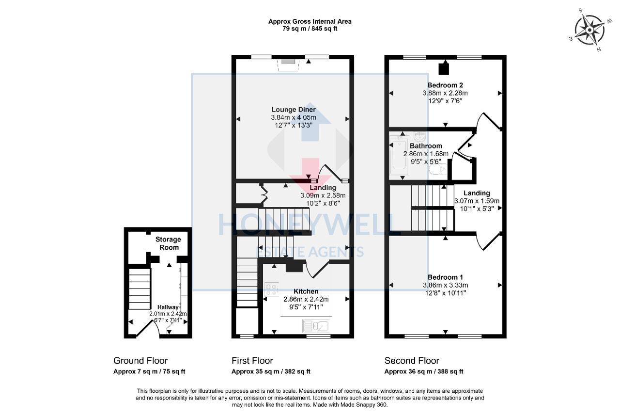 Floorplan of Goose Lane Cottages, Chipping, PR3 2QF