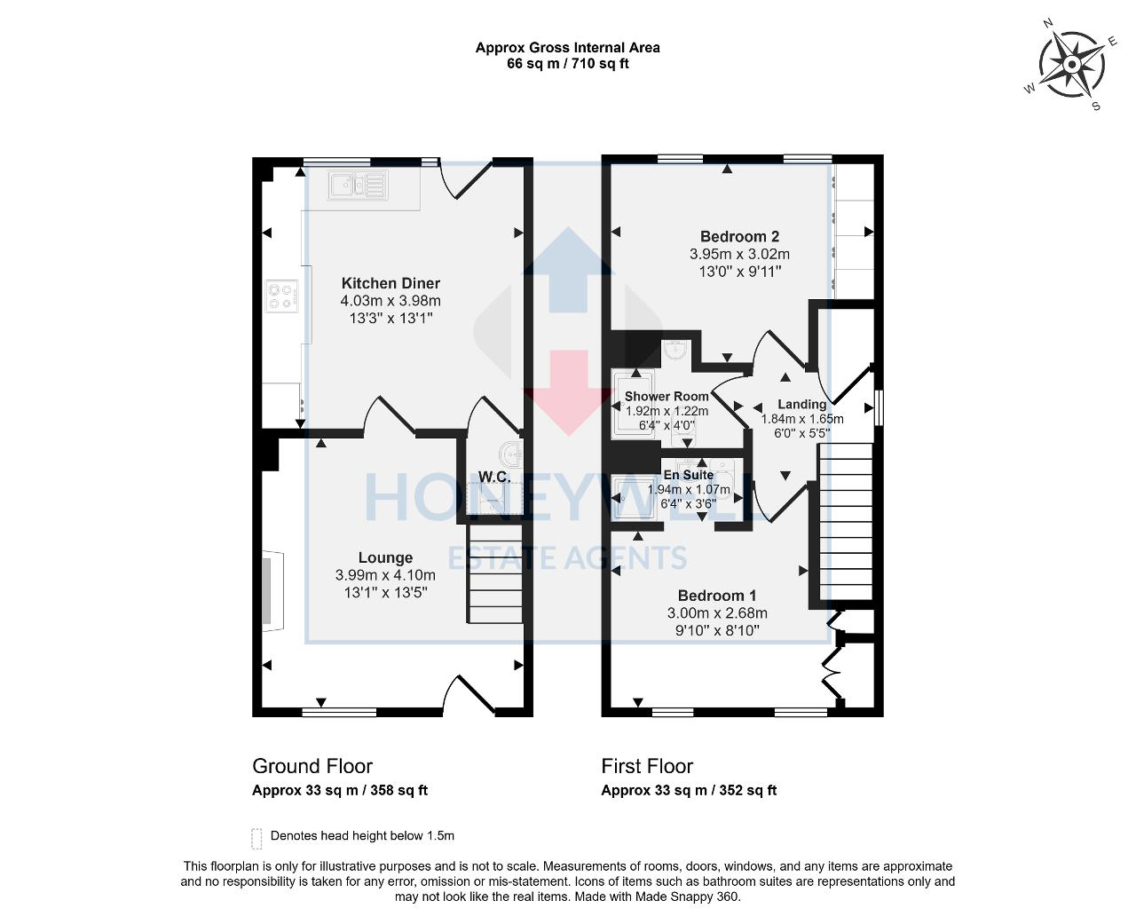 Floorplan of Candlemakers Croft, Clitheroe, Lancashire, BB7 1AB