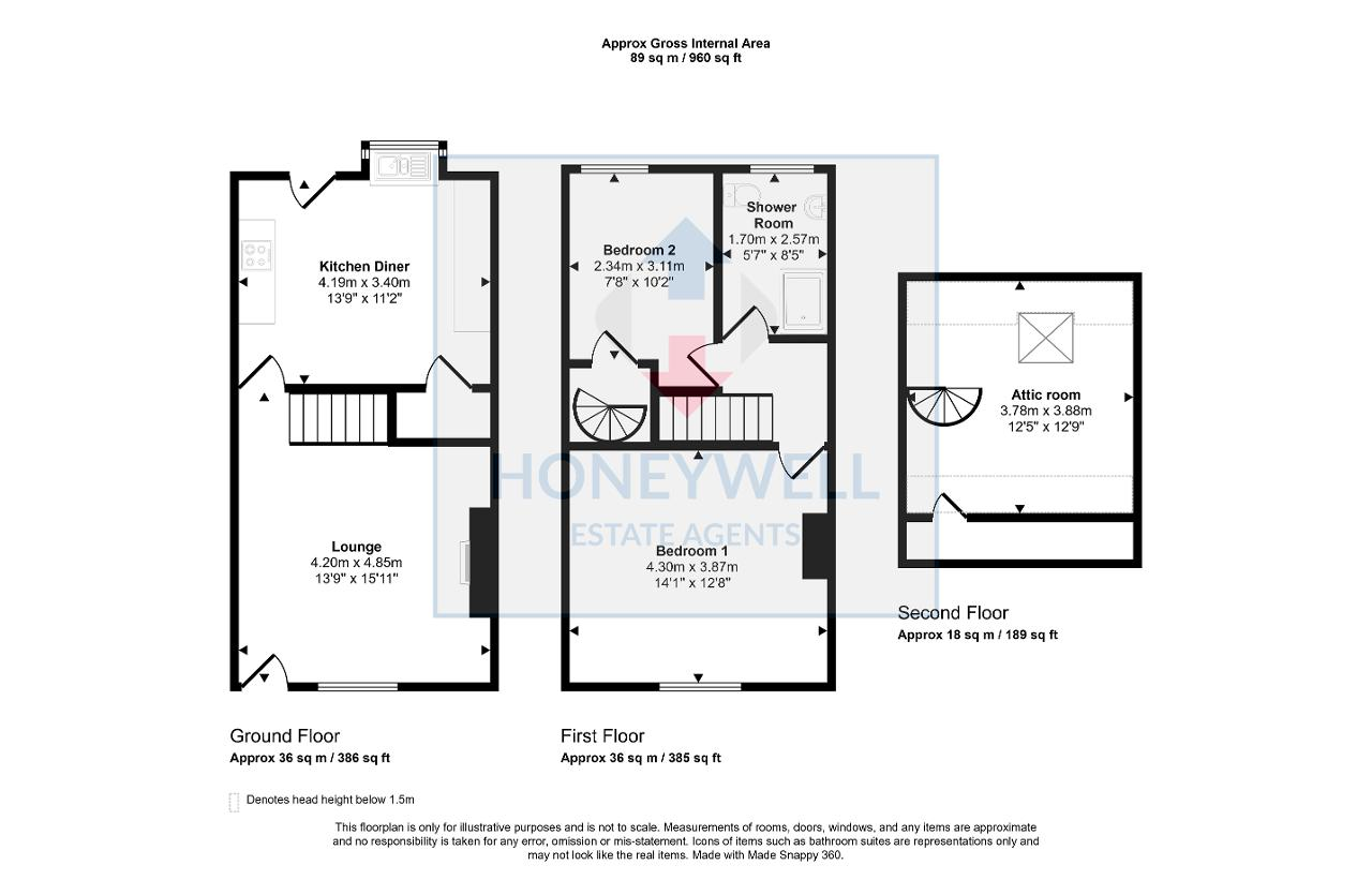 Floorplan of Nora Street, Barrowford, BB9 8NT