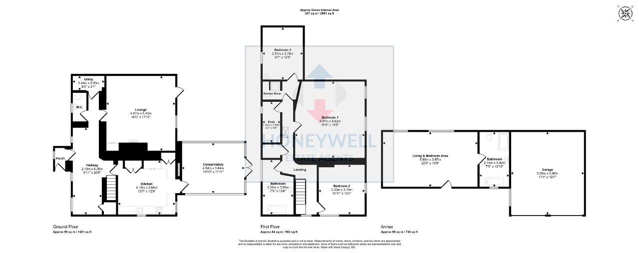 Floorplan of Whalley Road, Hurst Green, BB7 9QJ