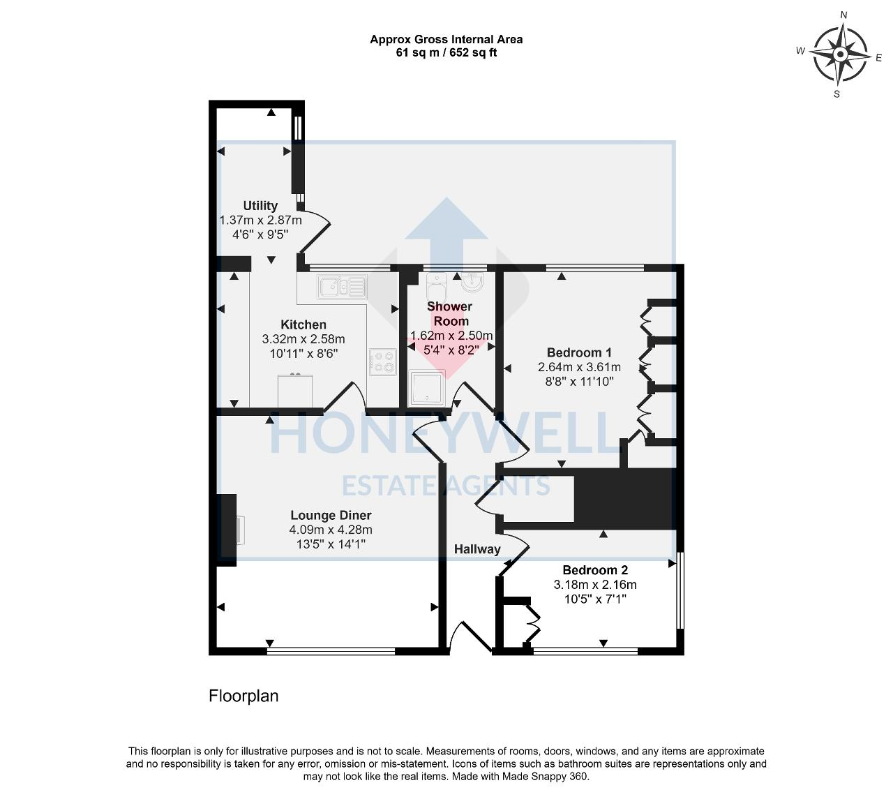 Floorplan of Bolland Prospect, Clitheroe, BB7 1JU