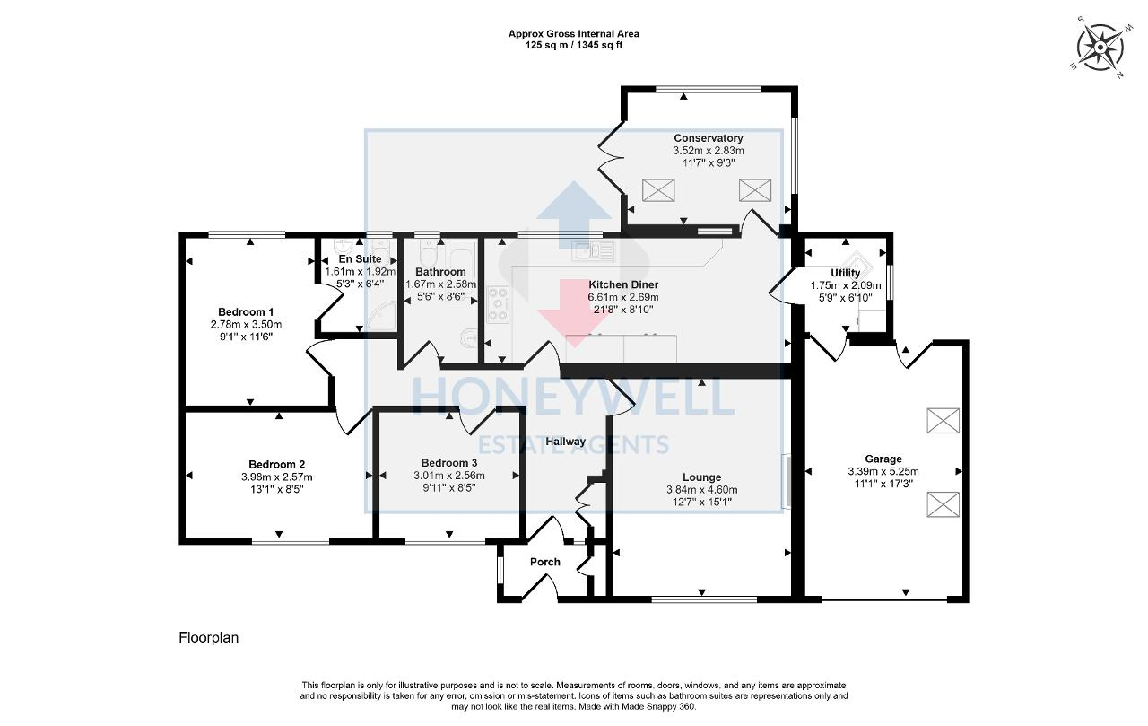 Floorplan of Butts Grove, Clitheroe, BB7 2PJ