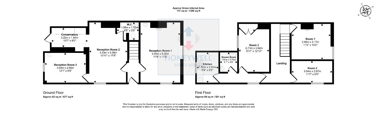 Floorplan of Chatburn Road, Clitheroe, BB7 2AP