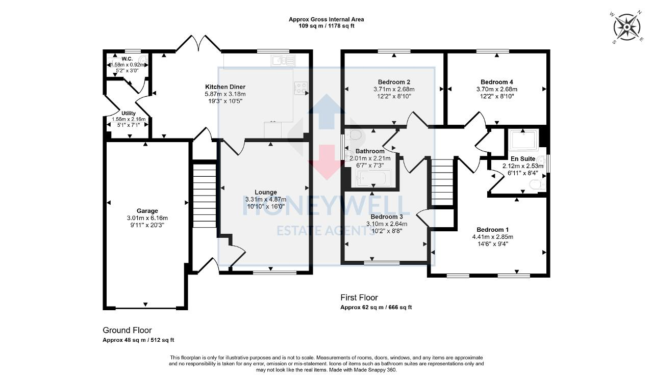 Floorplan of Waterfall Gardens, Clitheroe, BB7 2SE