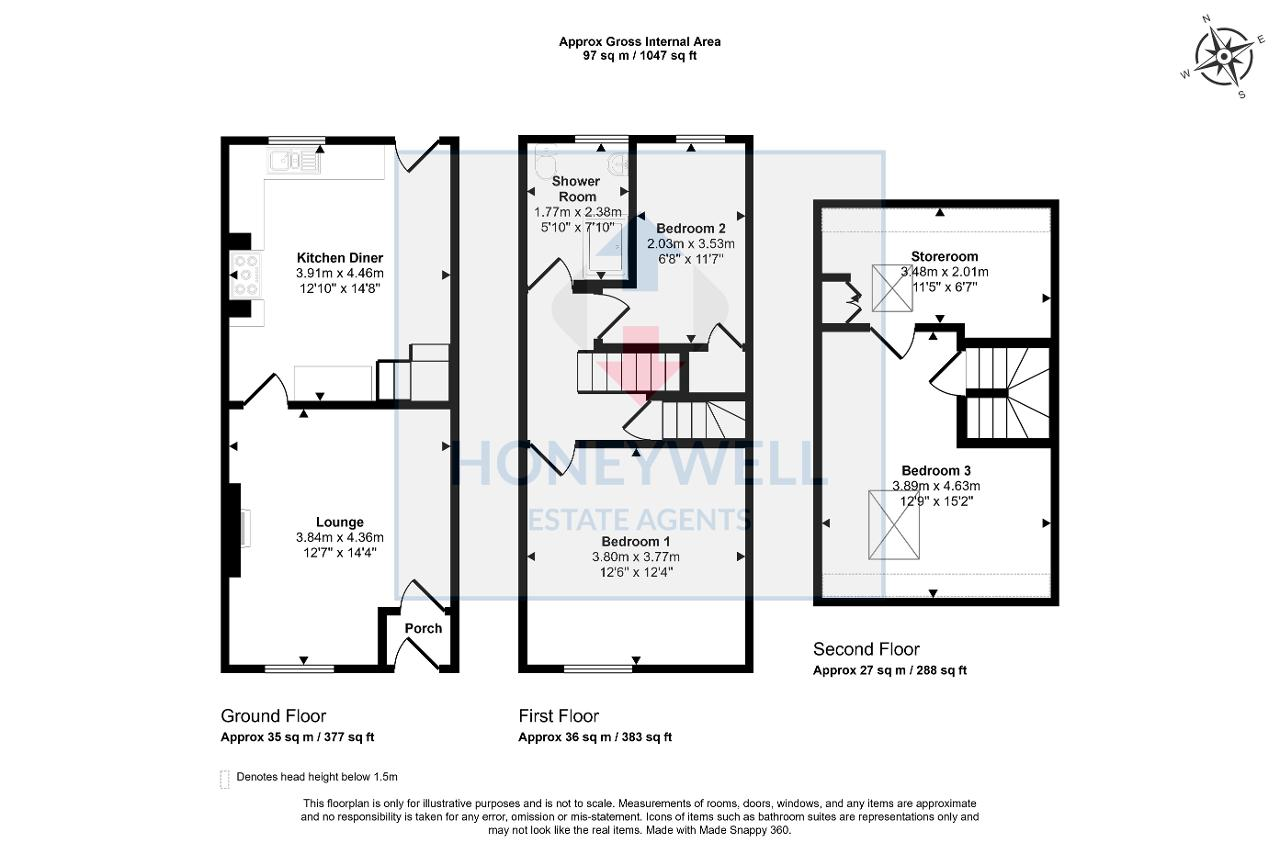 Floorplan of Nelson Street, Clitheroe, Lancashire, BB7 2NQ